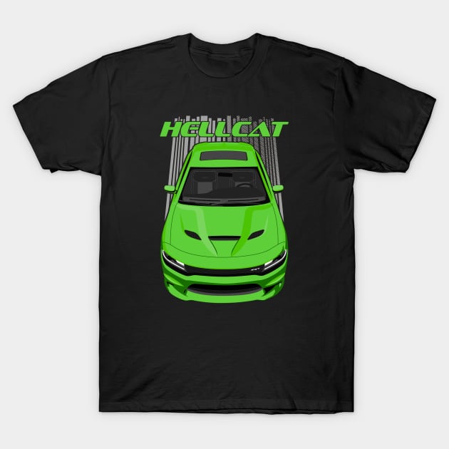 Charger Hellcat - Green T-Shirt by V8social